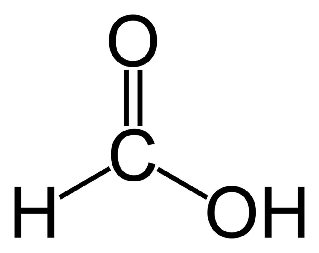 Formic acid structural formula